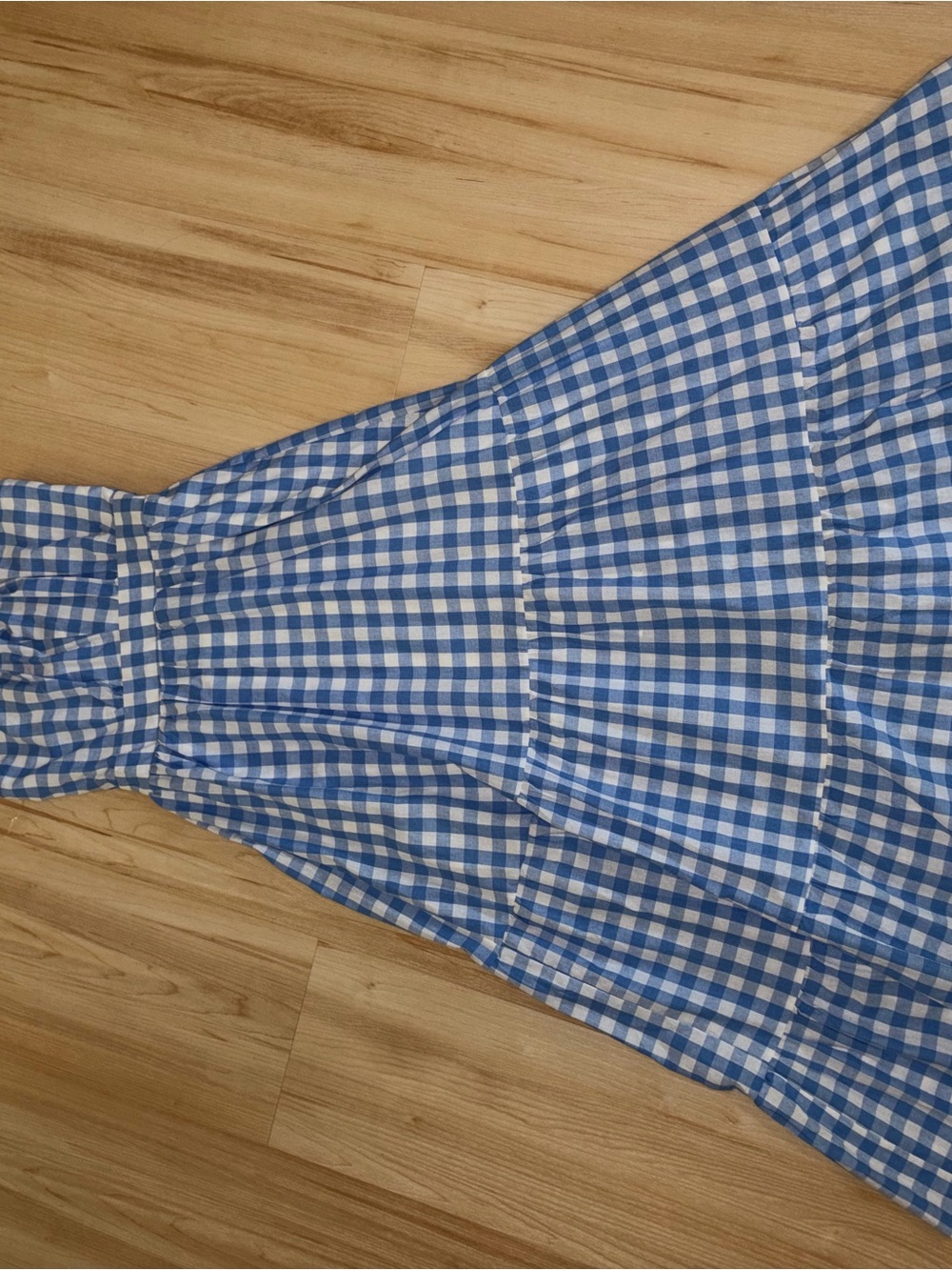 New with tags Small Blue Gingham Halter Dress - Classic Summer Style - Picture 3 of 6